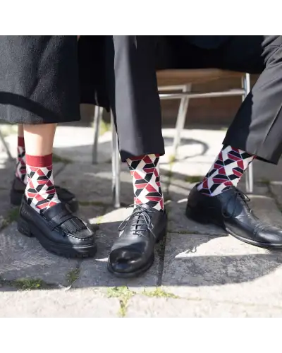 Women PEPER HAROW Vertex Womens Socks - Red £15.00