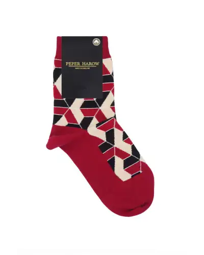 Women PEPER HAROW Vertex Womens Socks - Red £15.00