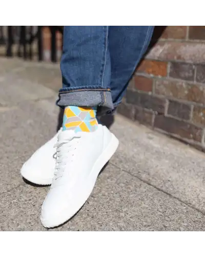 Men PEPER HAROW Vertex Mens Socks - Yellow £17.00