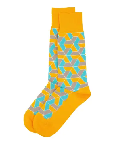 Men PEPER HAROW Vertex Mens Socks - Yellow £17.00