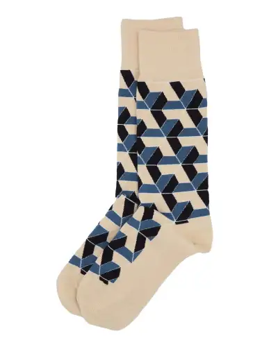 Men PEPER HAROW Vertex Mens Socks - Beige £17.00