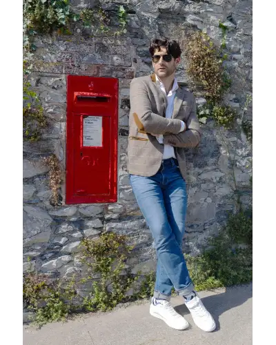 Men PEPER HAROW Vertex Mens Socks - Beige £17.00