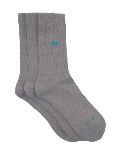 Men PEPER HAROW 3 Pack Essential Mens Sport Socks - Grey £30.00