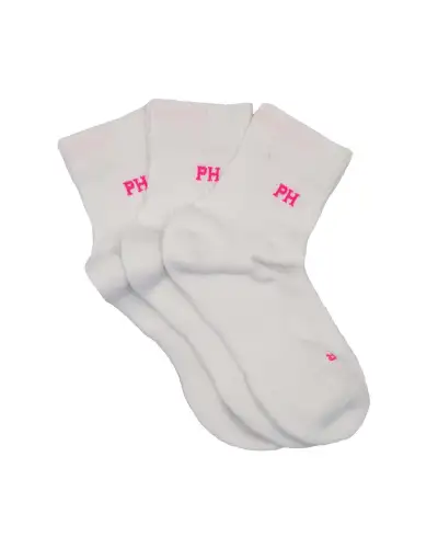 Women PEPER HAROW 3 Pack Essential Quarter Womens Sport Socks - White £24.00