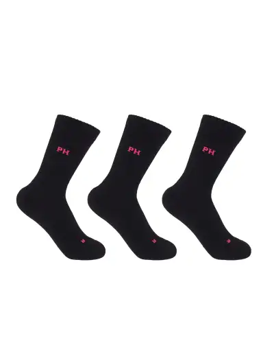 Women PEPER HAROW 3 Pack Essential Womens Sport Socks - Black £27.00