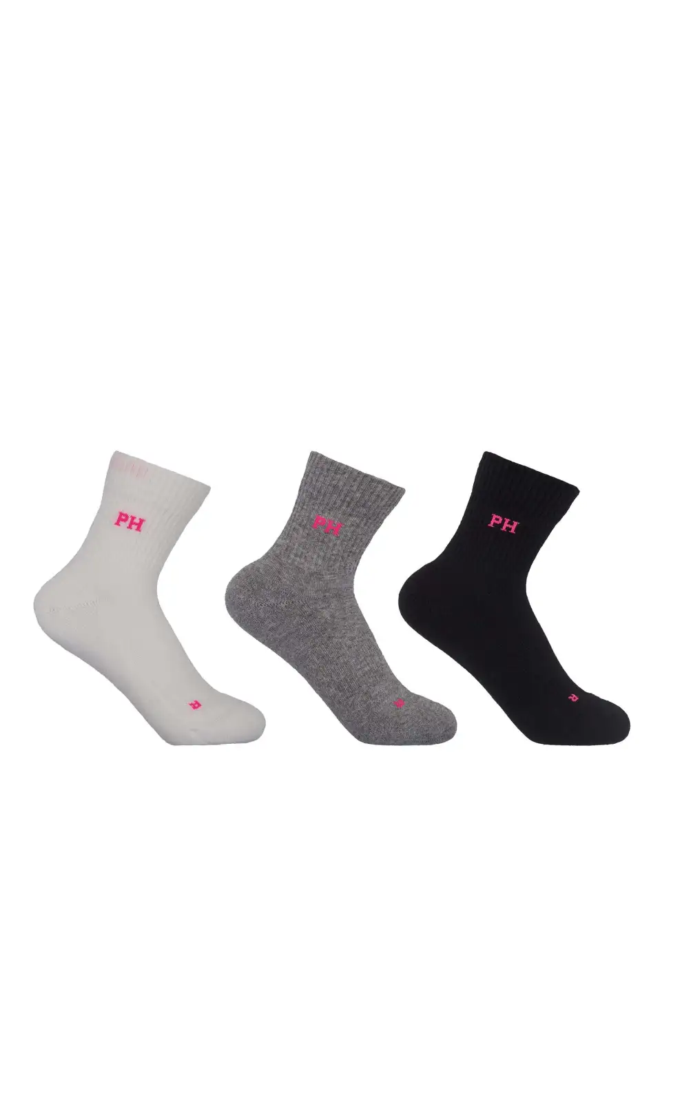 Women PEPER HAROW 3 Pack Essential Quarter Womens Sport Socks - Mixed £24.00