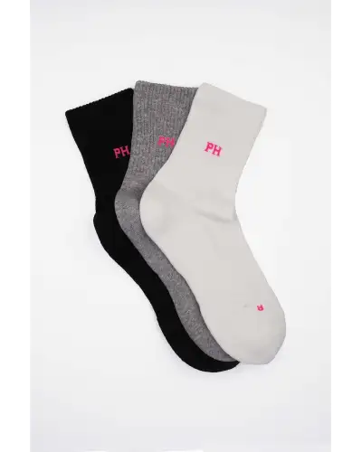 Women PEPER HAROW 3 Pack Essential Quarter Womens Sport Socks - Mixed £24.00