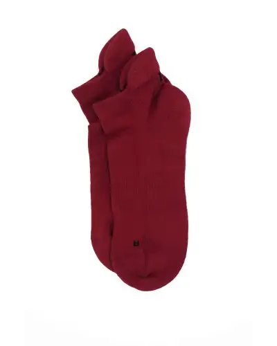 Men PEPER HAROW Organic Mens Trainer Sport Socks - Burgundy £14.00