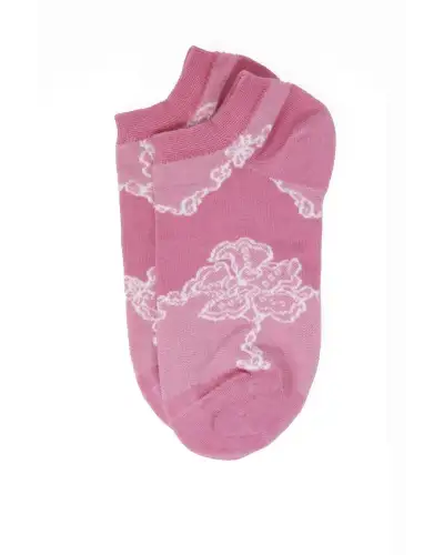Women PEPER HAROW Delicate Womens Trainer Socks - Pink £11.00