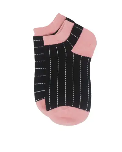 Women PEPER HAROW Dash Womens Trainer Socks - Black £11.00