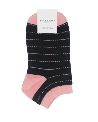 Women PEPER HAROW Dash Womens Trainer Socks - Black £11.00