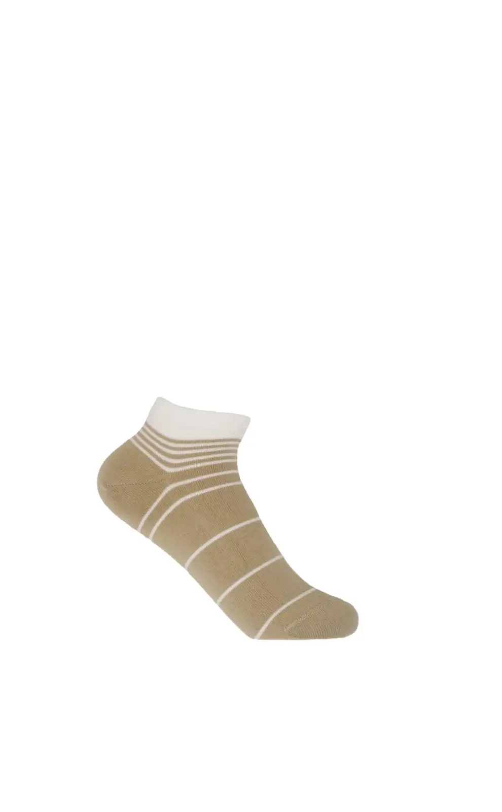Women PEPER HAROW Retro Stripe Womens Trainer Socks - Beige £11.00