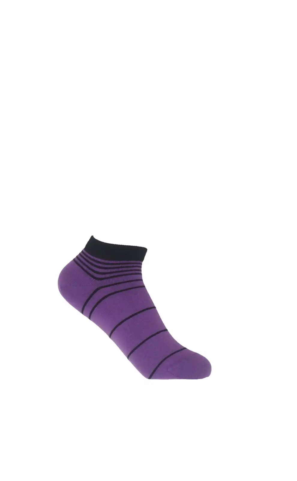 Women PEPER HAROW Retro Stripe Womens Trainer Socks - Purple £11.00