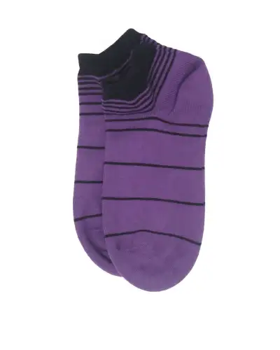 Women PEPER HAROW Retro Stripe Womens Trainer Socks - Purple £11.00
