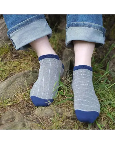 Men PEPER HAROW Dash Mens Trainer Socks - Grey £12.00