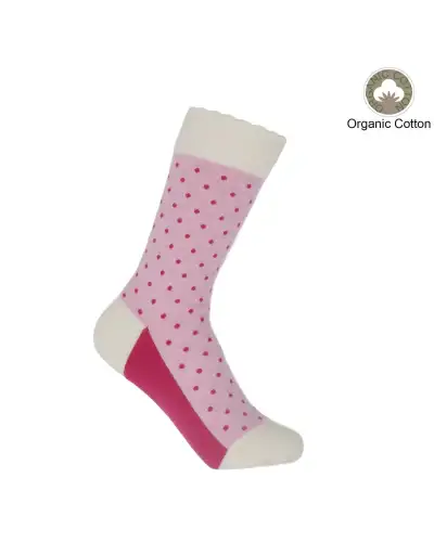 Women PEPER HAROW Pin Polka Womens Socks - Pink £15.00