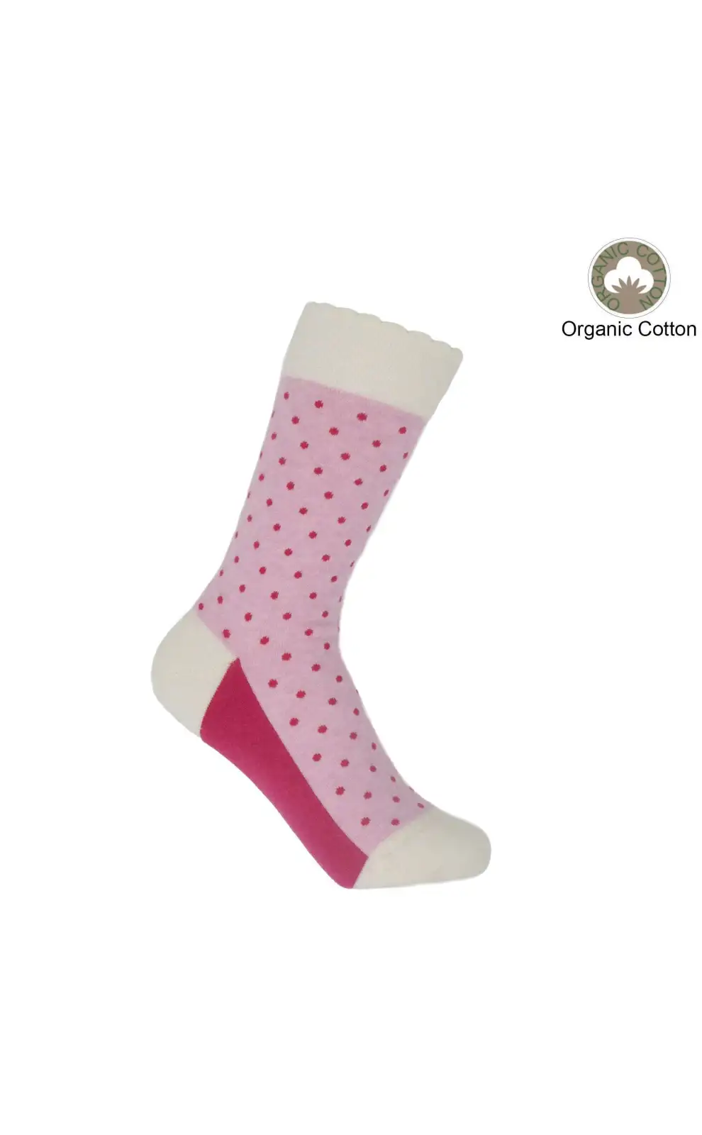 Women PEPER HAROW Pin Polka Womens Socks - Pink £15.00