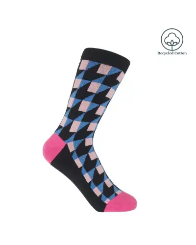 Women PEPER HAROW Dimensional Womens Socks - Black £13.00