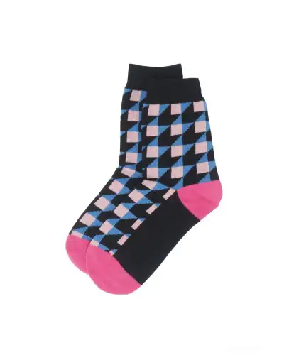 Women PEPER HAROW Dimensional Womens Socks - Black £13.00
