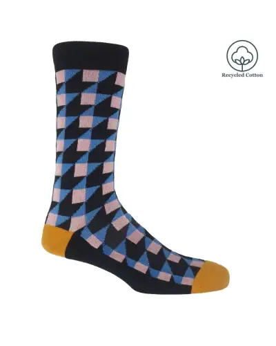 Men PEPER HAROW Dimensional Mens Socks - Black £14.00