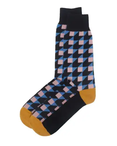 Men PEPER HAROW Dimensional Mens Socks - Black £14.00