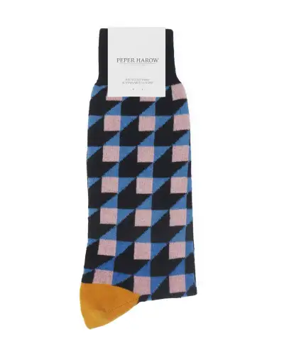 Men PEPER HAROW Dimensional Mens Socks - Black £14.00