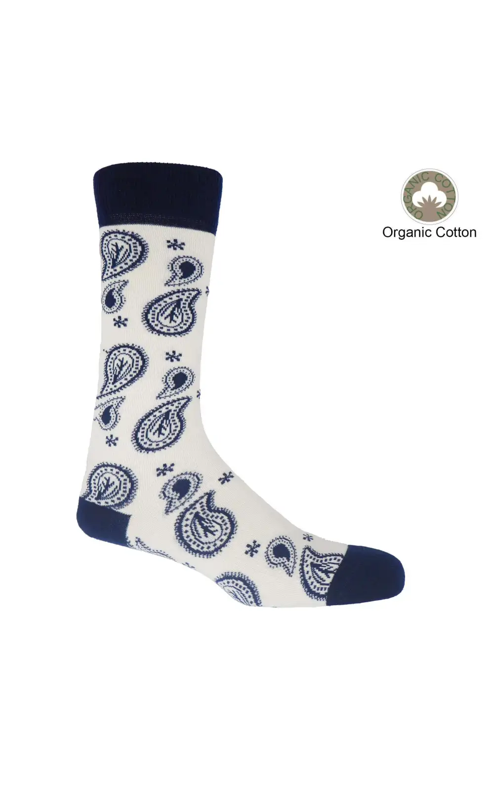 Men PEPER HAROW Paisley Mens Socks - Cream £17.00