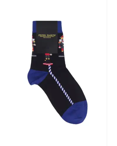 Women PEPER HAROW Nutcracker Womens Socks - Black £15.00