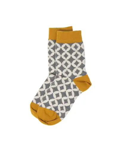 Women PEPER HAROW Mosaic Womens Socks - Grey £13.00