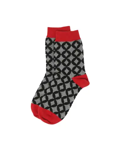 Women PEPER HAROW Mosaic Womens Socks - Black £13.00