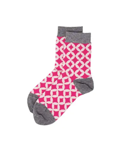 Women PEPER HAROW Mosaic Womens Socks - Pink £13.00