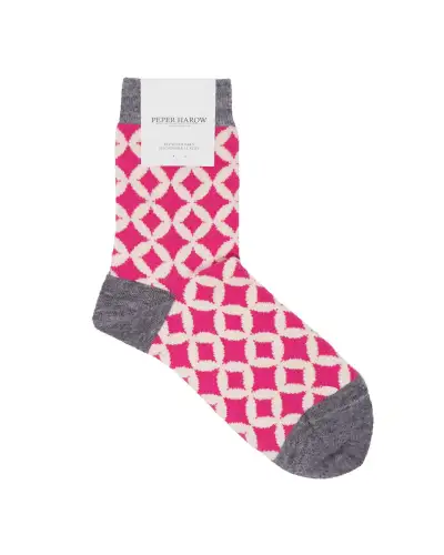 Women PEPER HAROW Mosaic Womens Socks - Pink £13.00