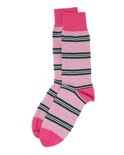 Men PEPER HAROW Multistripe Mens Socks - Pink £14.00