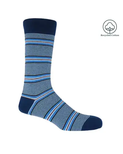 Men PEPER HAROW Multistripe Mens Socks - Navy £14.00