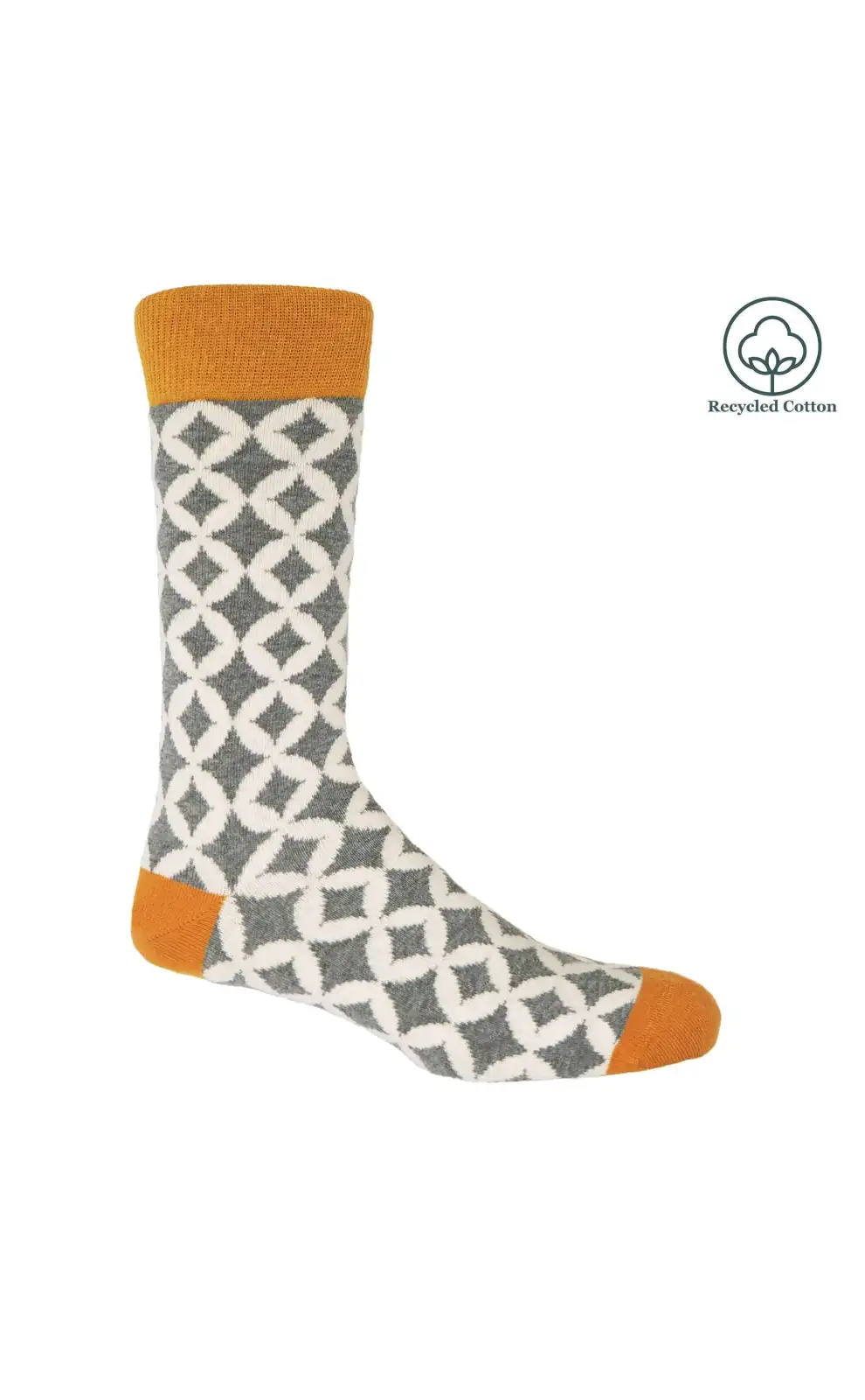 Men PEPER HAROW Mosaic Mens Socks - Grey £14.00