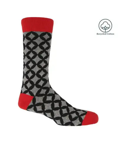 Men PEPER HAROW Mosaic Mens Socks - Black £14.00