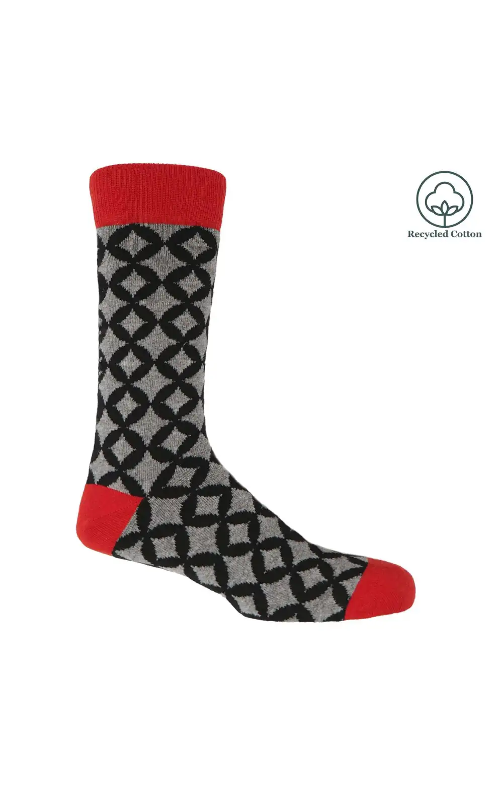 Men PEPER HAROW Mosaic Mens Socks - Black £14.00