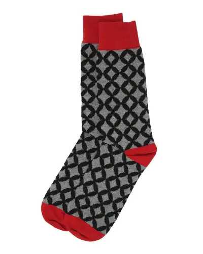 Men PEPER HAROW Mosaic Mens Socks - Black £14.00