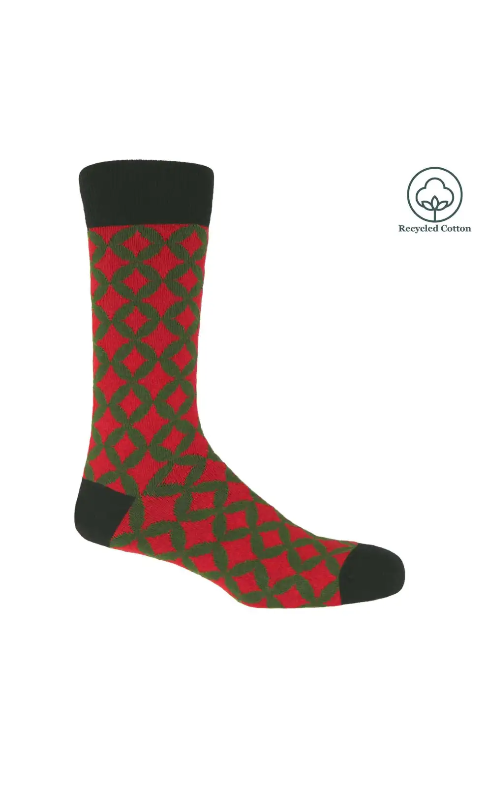 Men PEPER HAROW Mosaic Mens Socks - Red £14.00