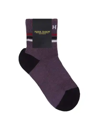 Women PEPER HAROW Quarter Crew Organic Womens Sport Socks - Mauve £13.00