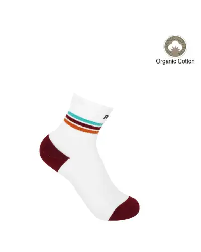 Women PEPER HAROW Quarter Crew Organic Womens Sport Socks - White £13.00
