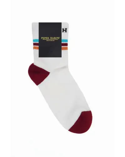 Women PEPER HAROW Quarter Crew Organic Womens Sport Socks - White £13.00