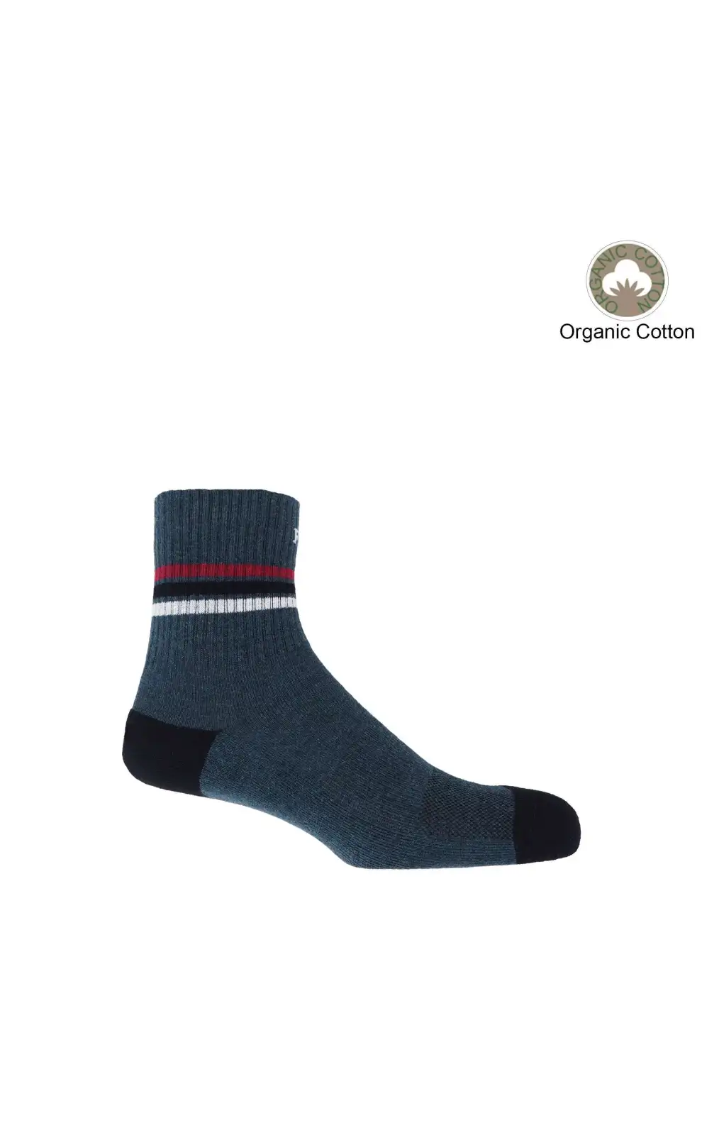 Men PEPER HAROW Quarter Crew Organic Mens Sport Socks - Navy £15.00