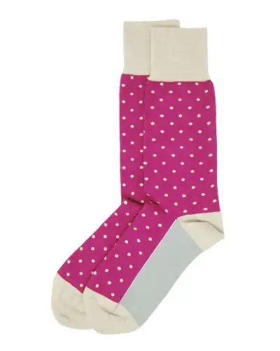 Men PEPER HAROW Pin Polka Mens Socks - Pink £16.00