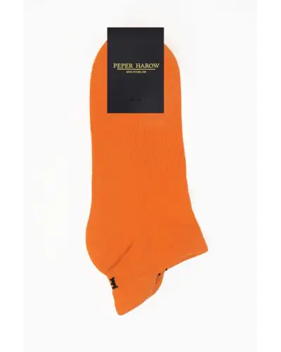 Men PEPER HAROW Organic Mens Trainer Sport Socks - Orange £14.00