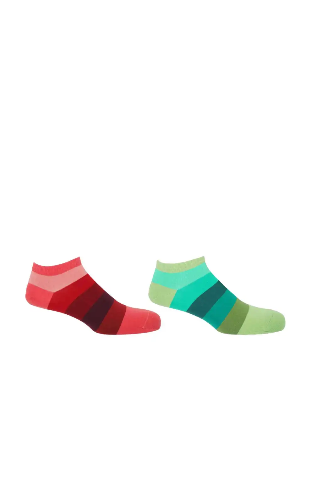 Men PEPER HAROW Block Stripe Mens Trainer Socks Bundle - Fire Earth £18.00