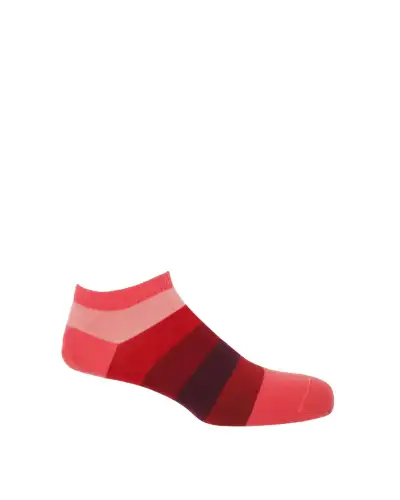 Men PEPER HAROW Block Stripe Mens Trainer Socks Bundle - Fire Earth £18.00