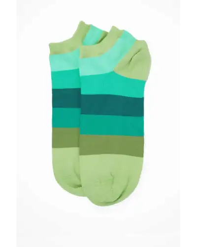 Men PEPER HAROW Block Stripe Mens Trainer Socks Bundle - Fire Earth £18.00