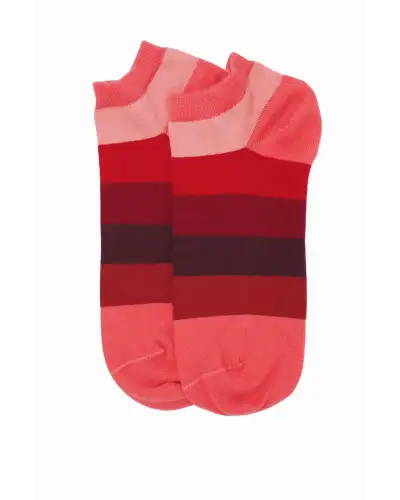 Men PEPER HAROW Block Stripe Mens Trainer Socks Bundle - Fire Earth £18.00