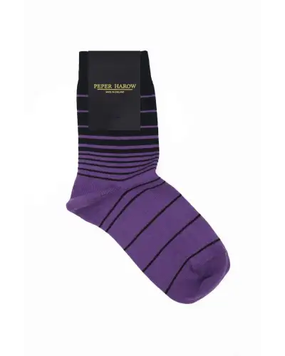 Women PEPER HAROW Retro Stripe Womens Socks - Purple £15.00
